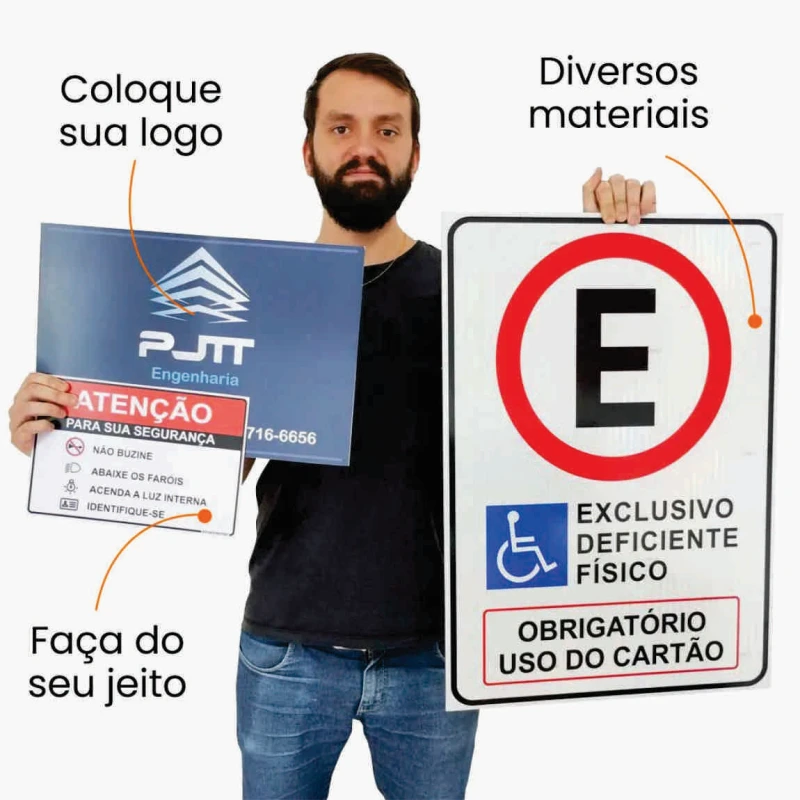 Imagem ilustrativa de Placas de sinalização personalizadas